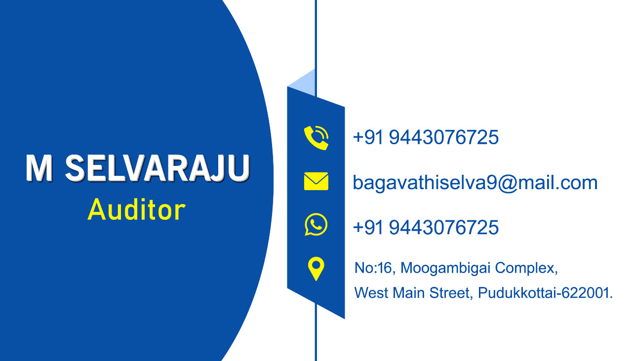 M Selvaraju Auditor Pudukkottai