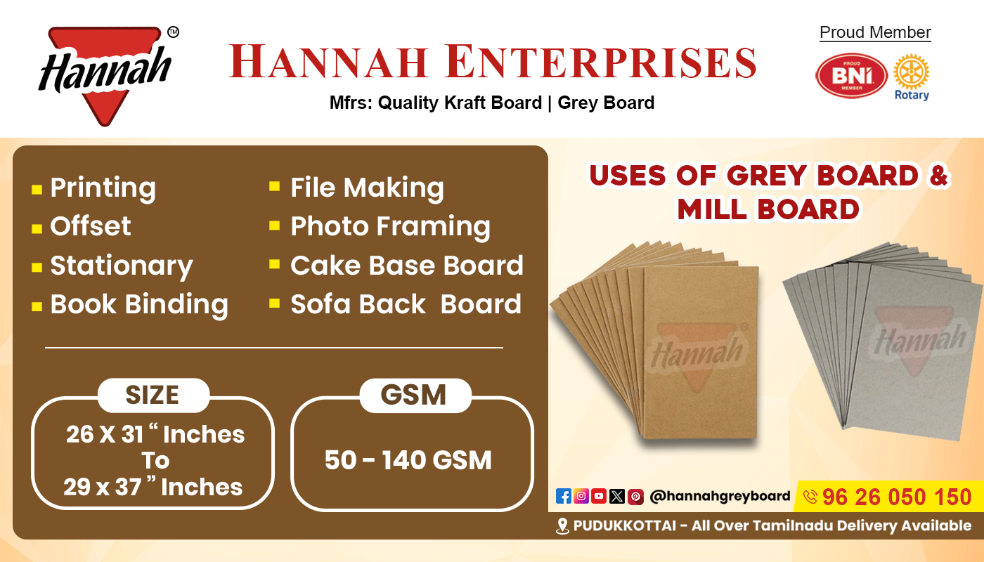 Manufacture of Mill Board Peravurani